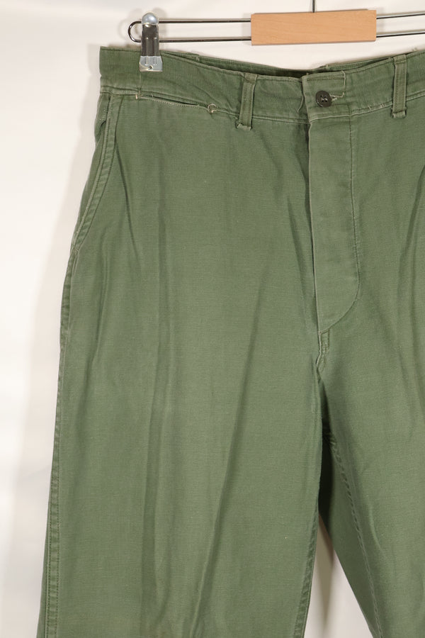 1960's lot, estimated 34 degrees USMC P-56 utility pants, used.
