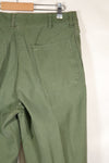 1960's lot, estimated 34 degrees USMC P-56 utility pants, used.