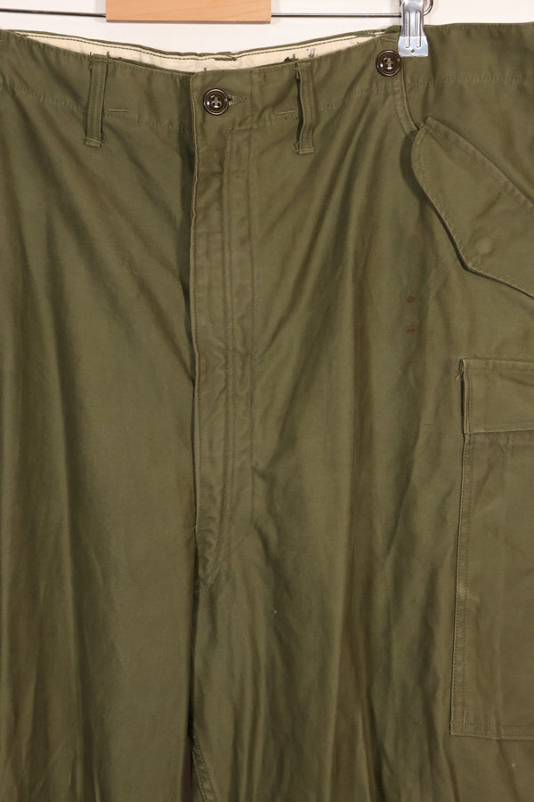 1953 Contract Large Size US Army M-1951 Field Pants Cargo Pants Used