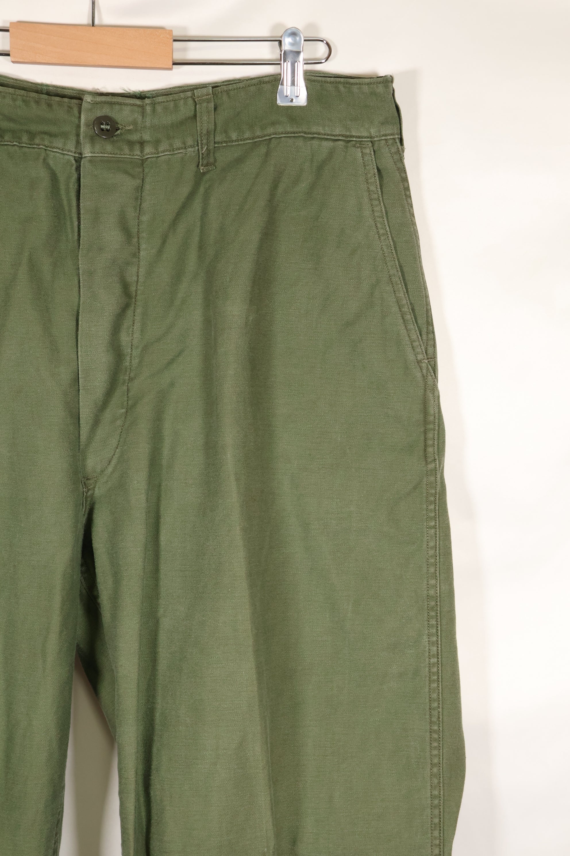 1960s lot, estimated 36 approx USMC P-56 utility pants, used.