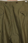 1953 Contract Large Size US Army M-1951 Field Pants Cargo Pants Used