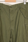 1960s-70s, estimated M-R U.S. Army M65 cotton field pants, used.