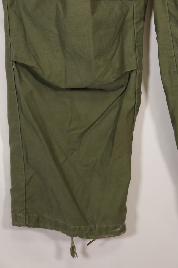 1960s-70s, estimated M-R U.S. Army M65 cotton field pants, used.