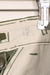 1960s-70s, estimated M-R U.S. Army M65 cotton field pants, used.