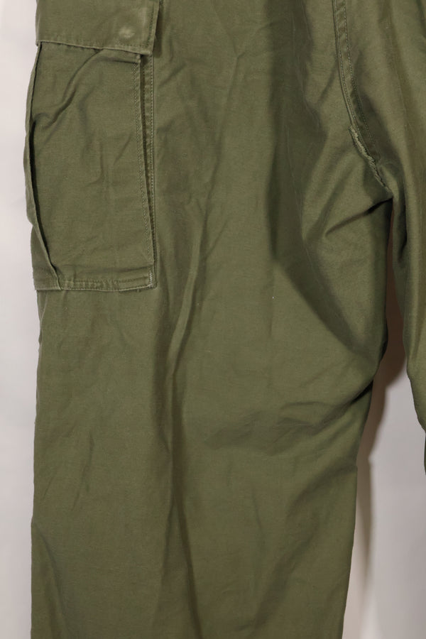 1960s-70s, estimated M-R U.S. Army M65 cotton field pants, used.