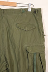 1960s-70s, estimated M-R U.S. Army M65 cotton field pants, used.