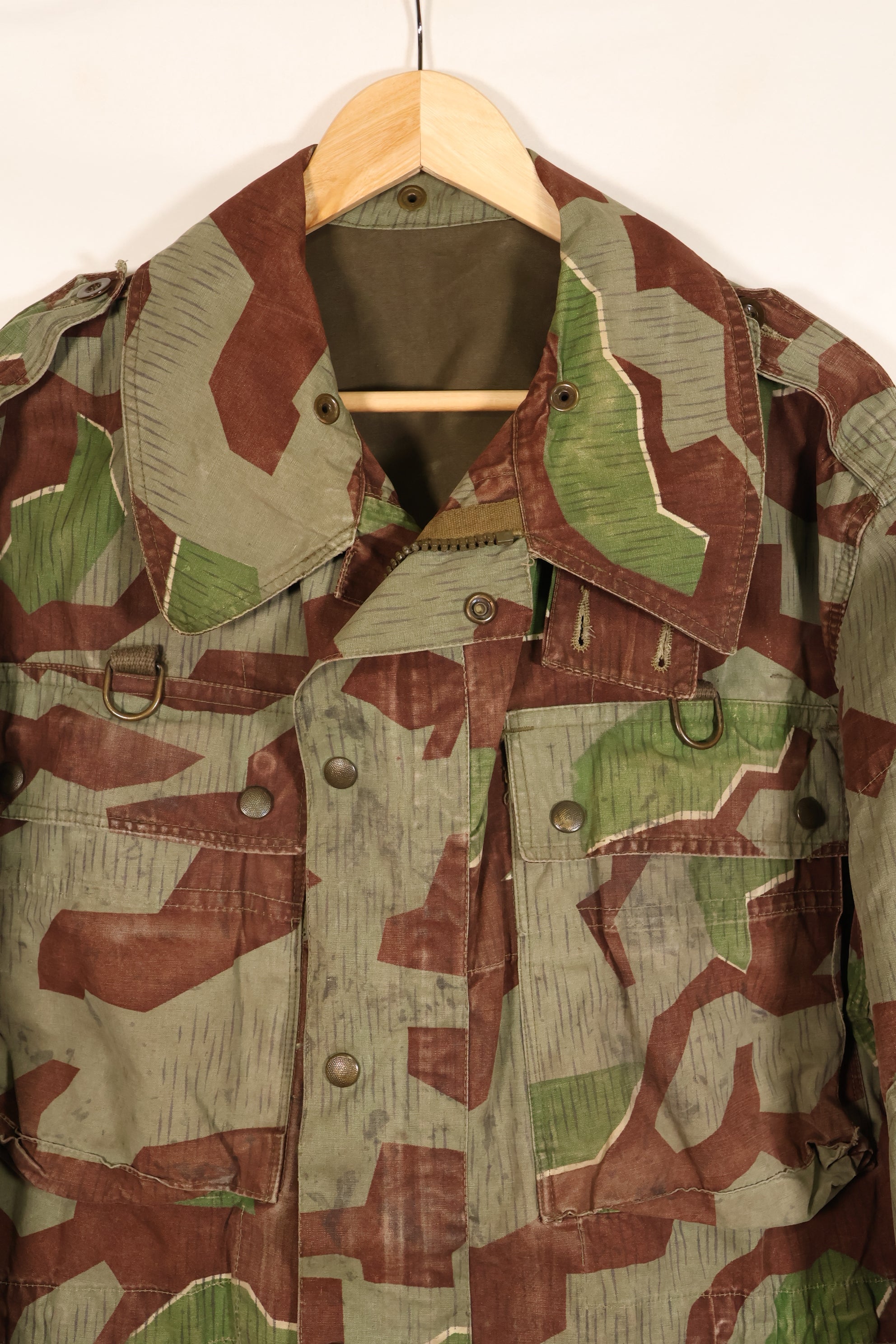 1950s, West Germany, Bundeswehr, Airborne Forces, Sprinter Camouflage, Airborne Jacket, Used