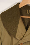 Real 1940s U.S. Army Mackinaw Coat Jeep Coat, used, patch later added.