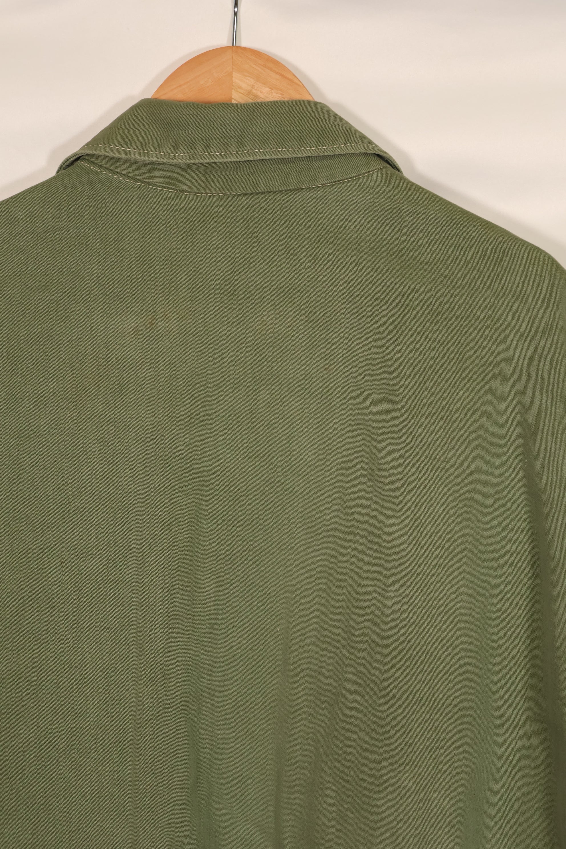 Real 1950s U.S. Army cotton utility shirt, used.