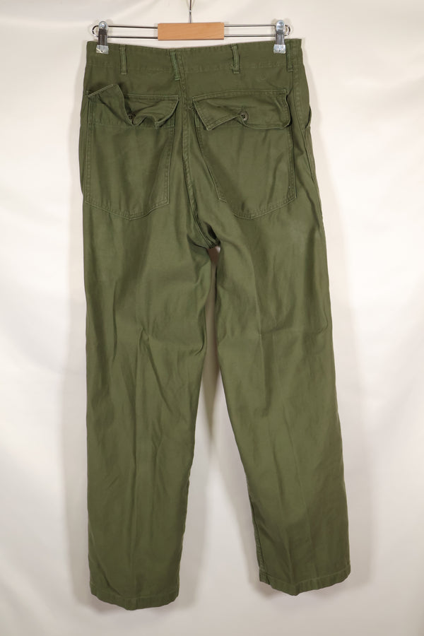 1968 Contract 32x 31 US Army OG-107 Utility Pants Baker Pants Used