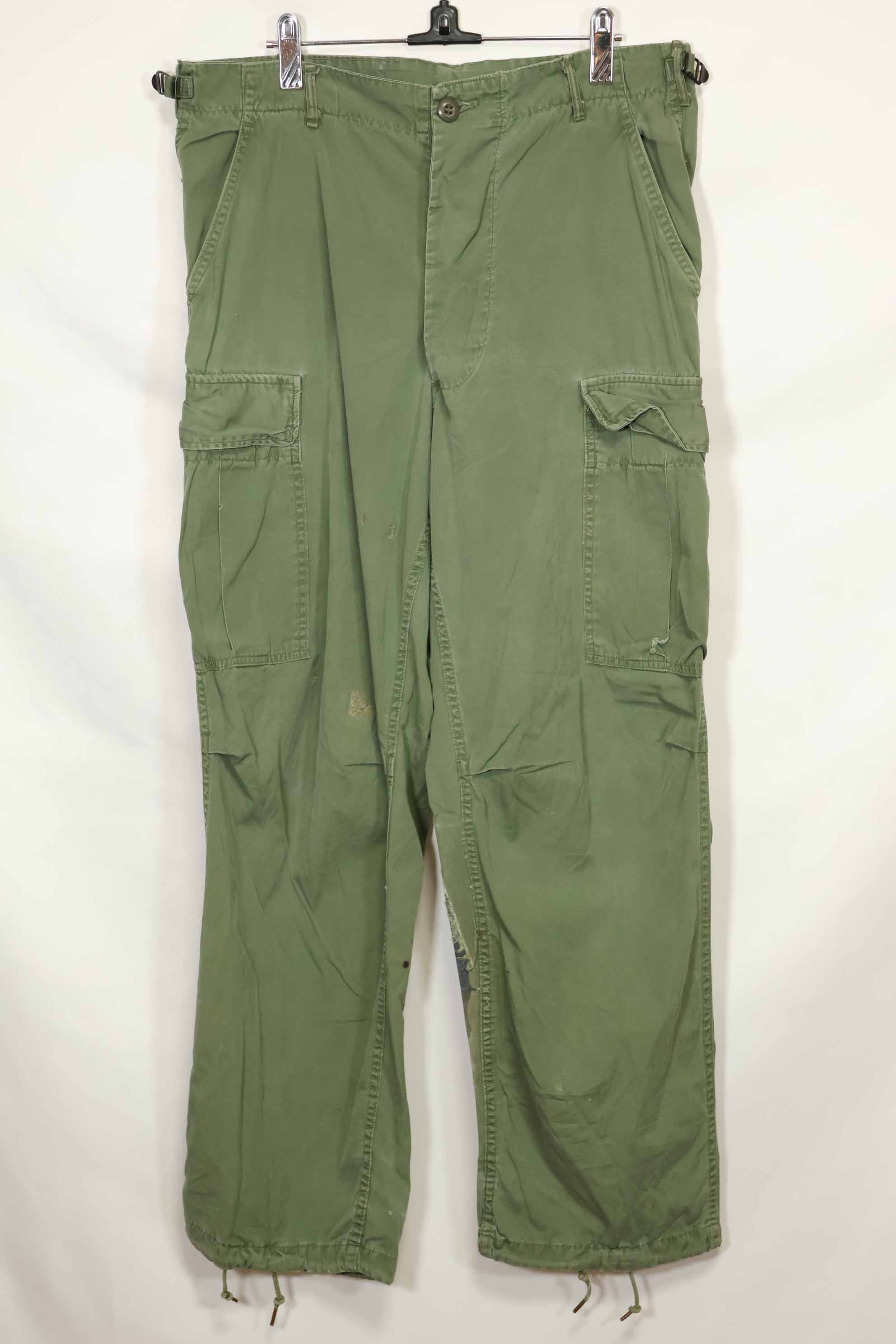 Estimated 1967 Contract 3rd Model Non Ripstop Jungle Fatigue Pants M-R Used