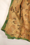 Authentic Fabric, Post-War Production, Authentic Mitchell Camouflage, Made from Shelter Half Fabric, 1st Model Jungle Fatigue Jacket, Used