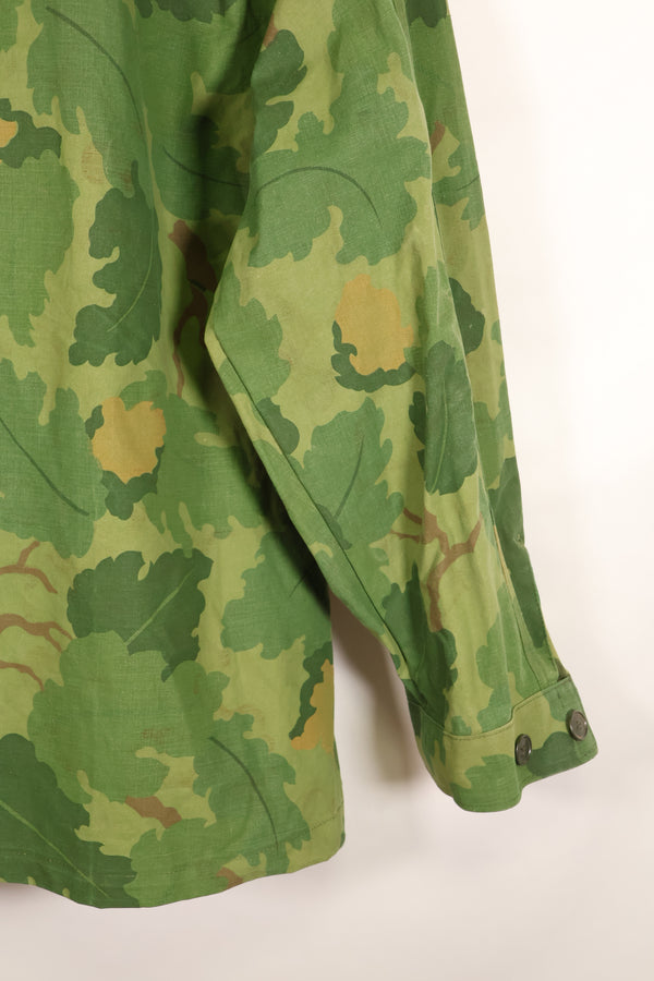 Authentic Fabric, Post-War Production, Authentic Mitchell Camouflage, Made from Shelter Half Fabric, 1st Model Jungle Fatigue Jacket, Used