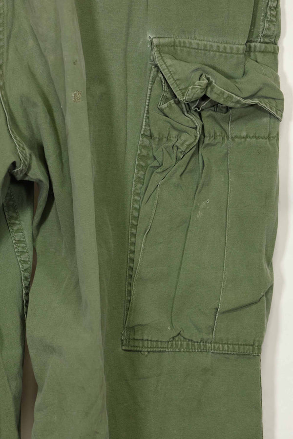 Estimated 1967 Contract 3rd Model Non Ripstop Jungle Fatigue Pants M-R Used