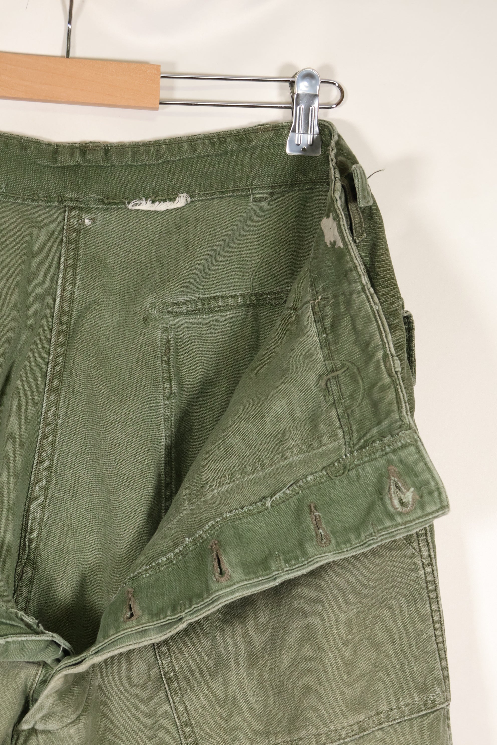 1961 contract, estimated size 36 OG-107 utility pants, baker pants, used.