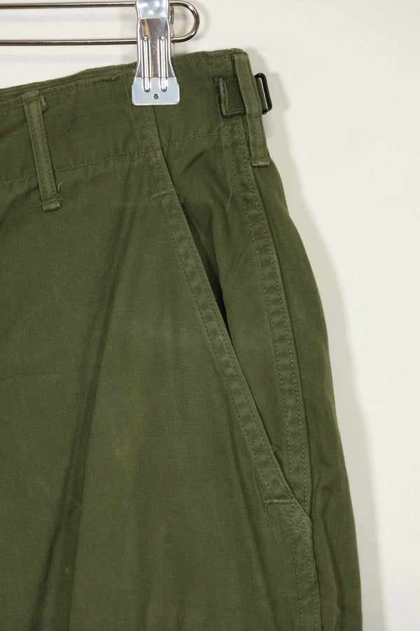 Estimated 1967 Contract 3rd Model Non Ripstop Jungle Fatigue Pants M-R Good Condition Used