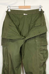 Estimated 1967 Contract 3rd Model Non Ripstop Jungle Fatigue Pants M-R Good Condition Used