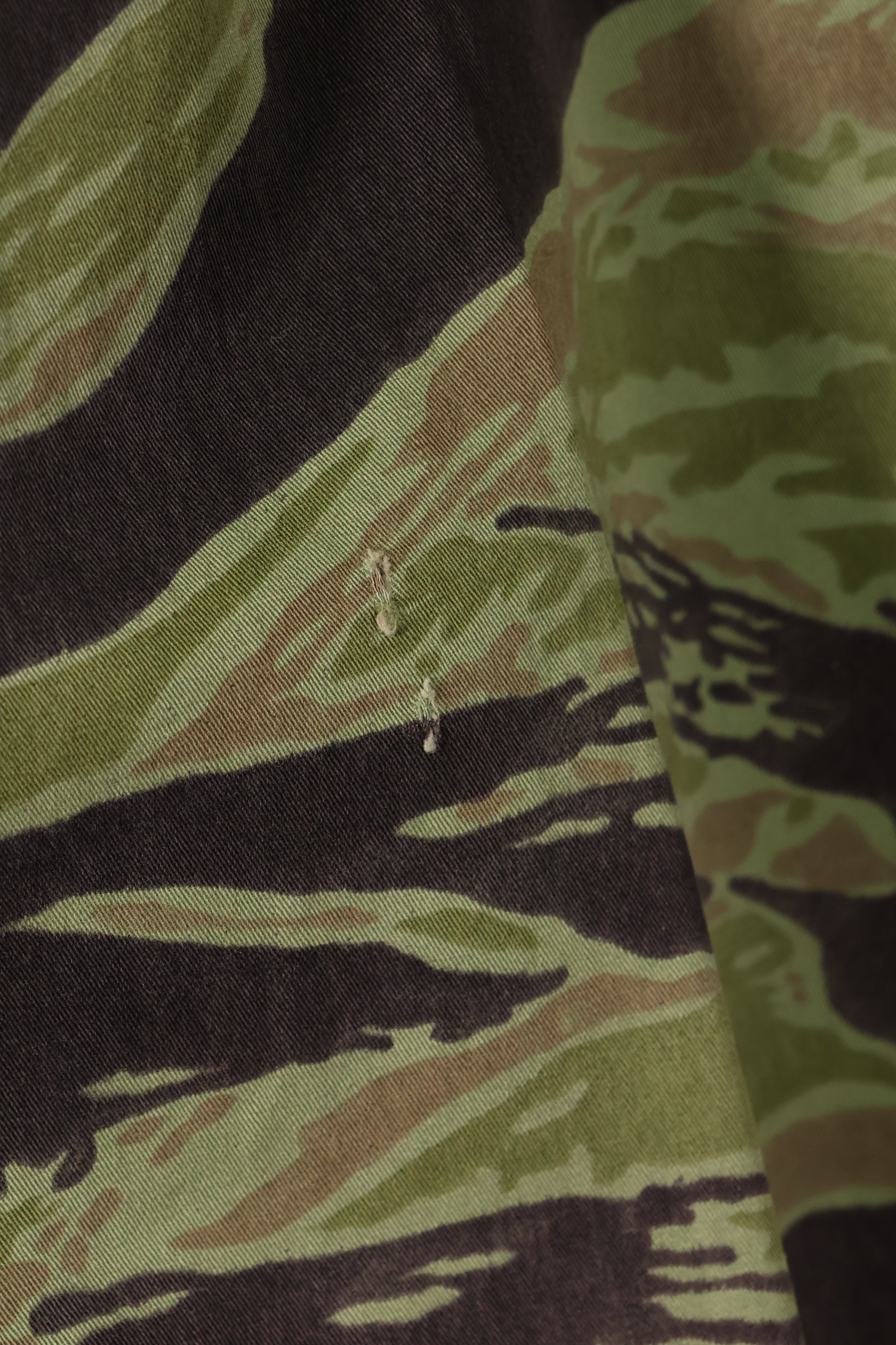 Late 1960s, South Vietnamese Marine Corps (VNMC), 4th Pattern, Sea Wave, Tiger Stripe Shirt, Used