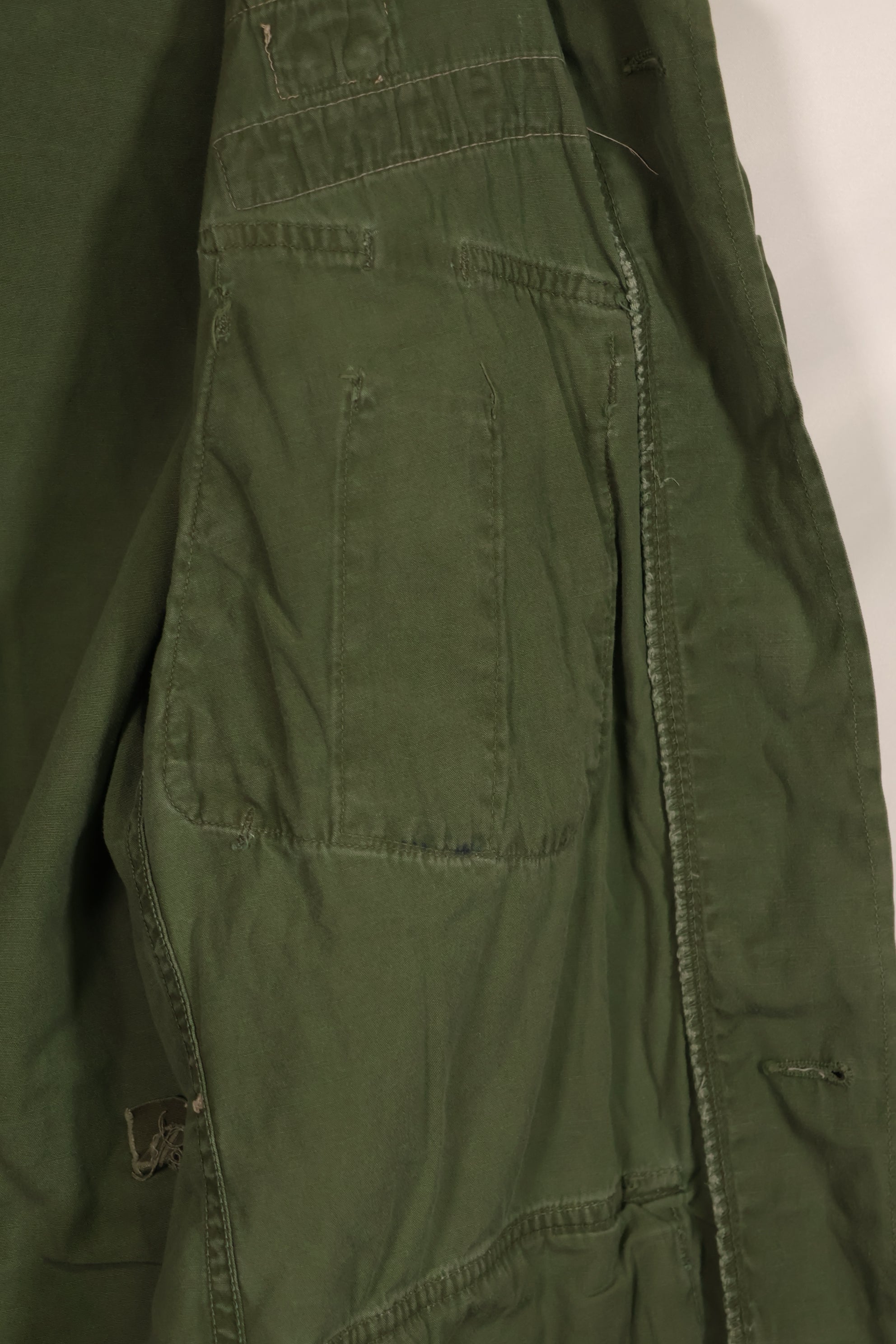 Real 2nd Model Jungle Fatigue Jacket without epaulettes, used.