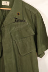 Real 1969 3rd Model Jungle Fatigue Short Sleeve Jacket M-S USAF w/ Patch Used