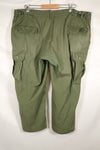 1969 Contract X-L-R 4th Model Jungle Fatigue Pants, used, largest size, rare.