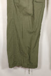 1968 Contract S-R 4th Model Jungle Fatigue Pants, used with fading and repairs.