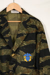 Made of real fabric U.S. Navy Tiger Stripe Party Jacket, embroidered, never used.