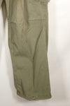 1969 Contract M-R 4th Model Jungle Fatigue Pants, stained, faded, used.