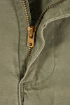 1969 Contract M-R 4th Model Jungle Fatigue Pants, stained, faded, used.