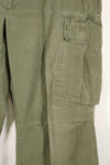1969 Contract L-S 4th Model Jungle Fatigue Pants, used with fading.