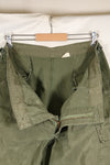 1969 Contract L-S 4th Model Jungle Fatigue Pants, used with fading.