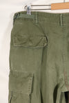 1969 Contract L-S 4th Model Jungle Fatigue Pants, used with fading.