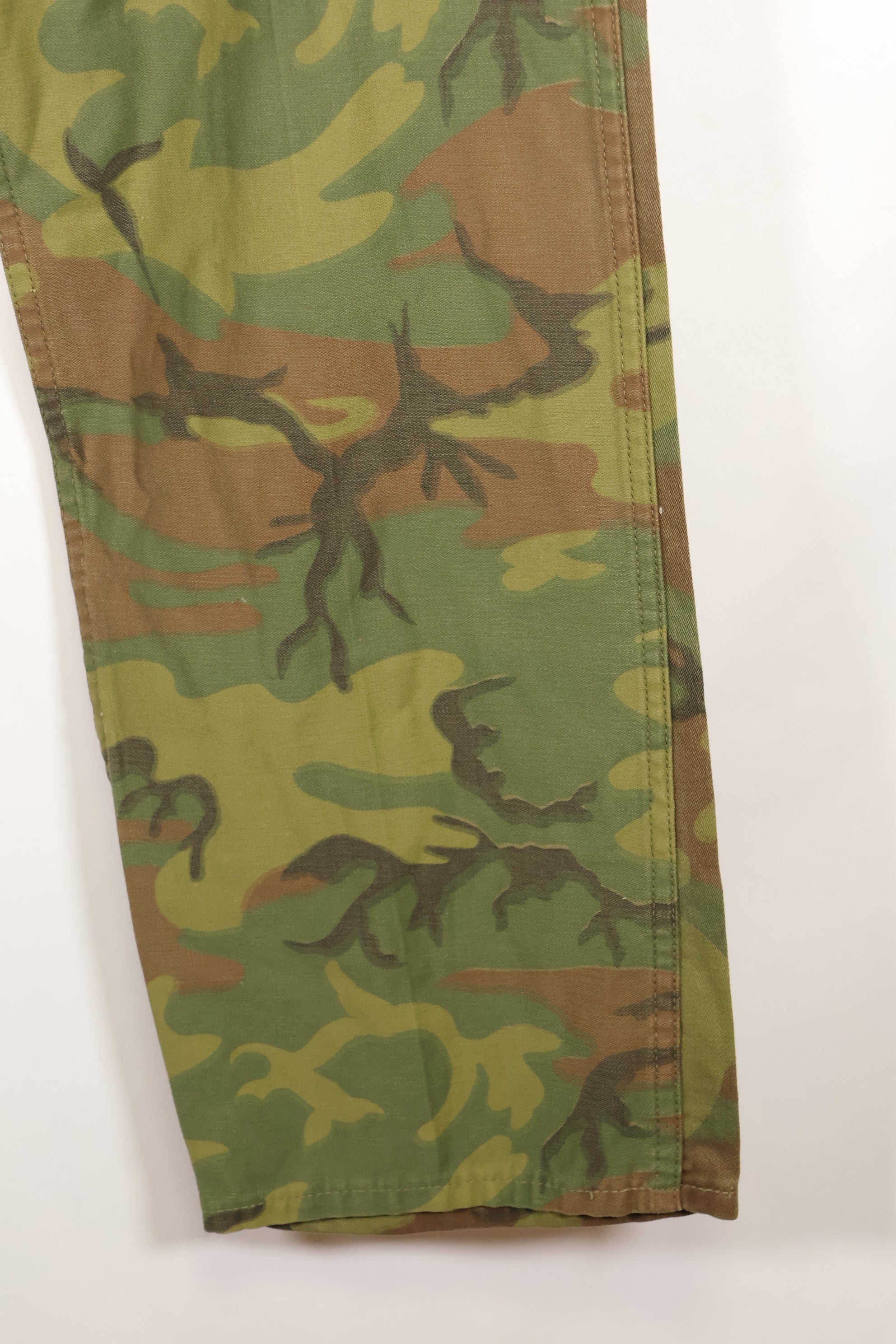 1960s Invisible Leaf Camouflage U.S. Army Utility Pants Cut Almost Unused