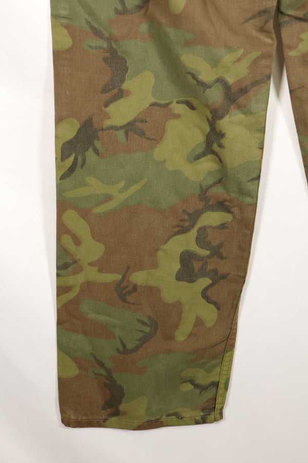 1960s Invisible Leaf Camouflage U.S. Army Utility Pants Cut Almost Unused