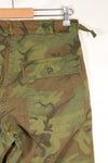 1960s Invisible Leaf Camouflage U.S. Army Utility Pants Cut Almost Unused