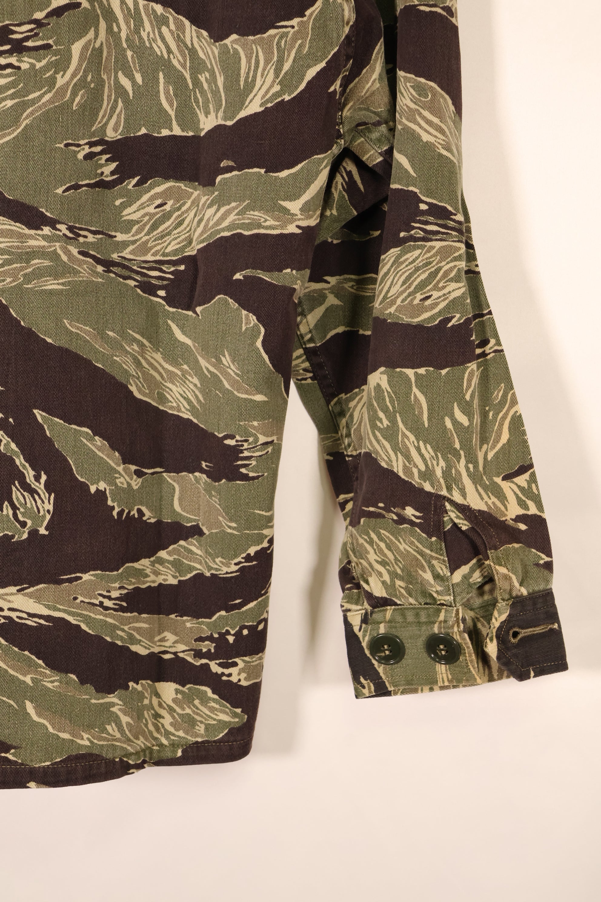 Circa 1965–65 | Okinawa Tiger Pattern | JWD | Tiger Stripe | Asian Cut | Shirt | Used