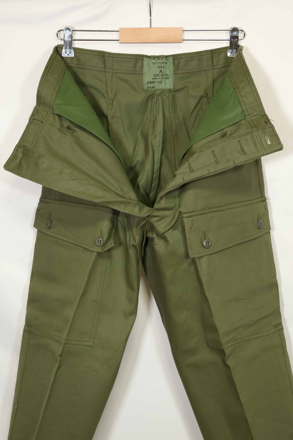 1969 Deadstock Australian Army OD Fatigue Pants, never used.