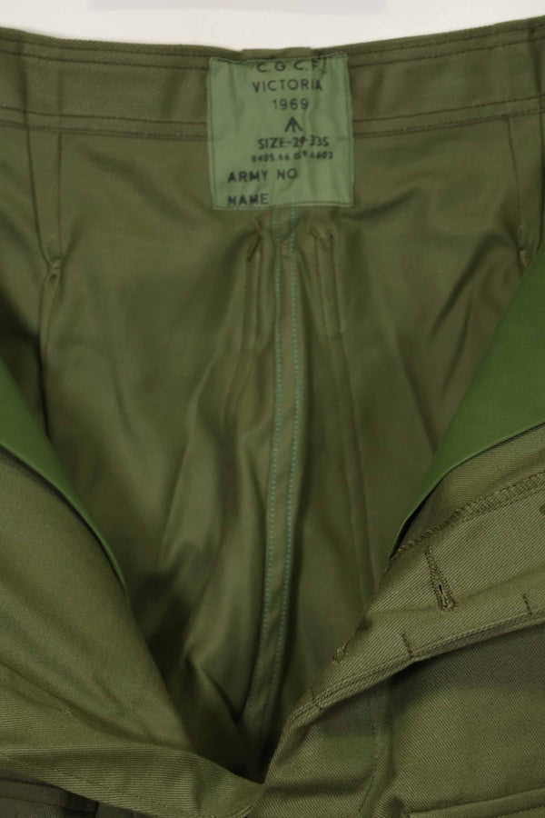 1969 Deadstock Australian Army OD Fatigue Pants, never used.