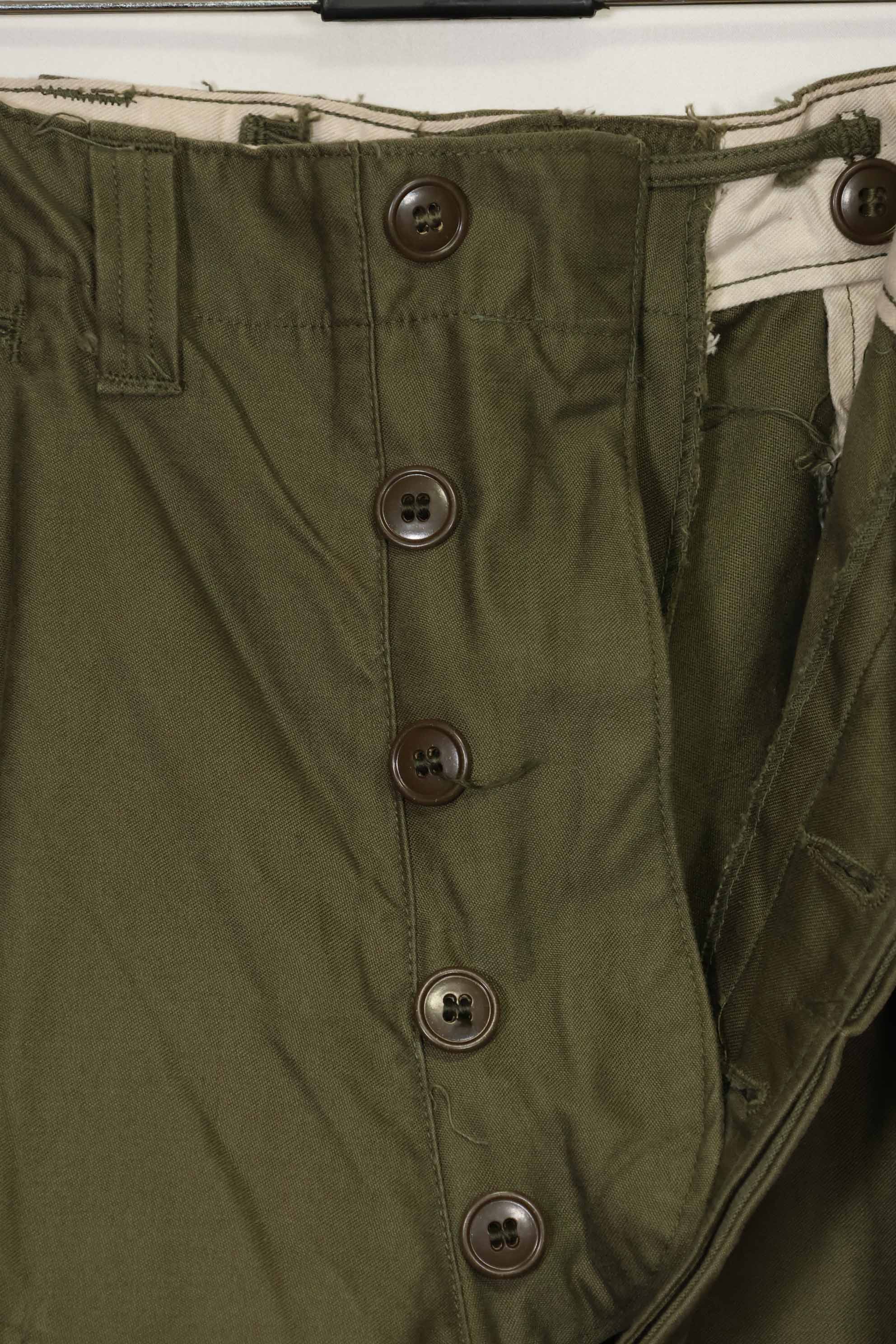 1940s-50s US Army M45 cotton field pants, near unused.