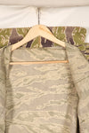 Real Late War Pattern Tiger Stripe Shirt, heavy weight fabric, faded, used.