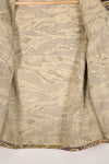 Real Late War Pattern Tiger Stripe Shirt, heavy weight fabric, faded, used.