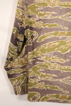 Real Late War Pattern Tiger Stripe Shirt, heavy weight fabric, faded, used.