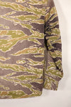 Real Late War Pattern Tiger Stripe Shirt, heavy weight fabric, faded, used.