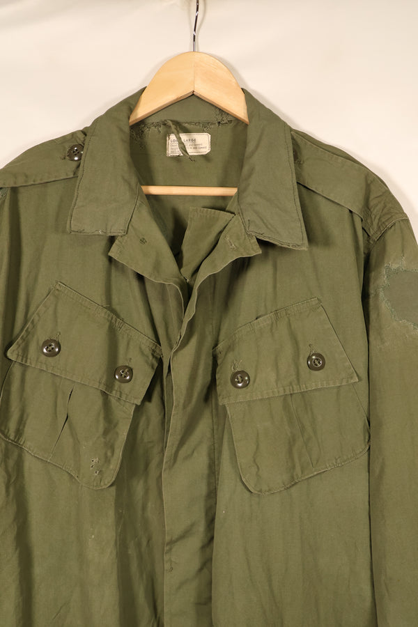 1963 Contract L-L 1st Model Jungle Fatigue Jacket, Repaired, Used