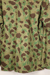 1940s-early 50s Japanese frogskin camouflage tailored jacket, HBT fabric, beautiful, used.