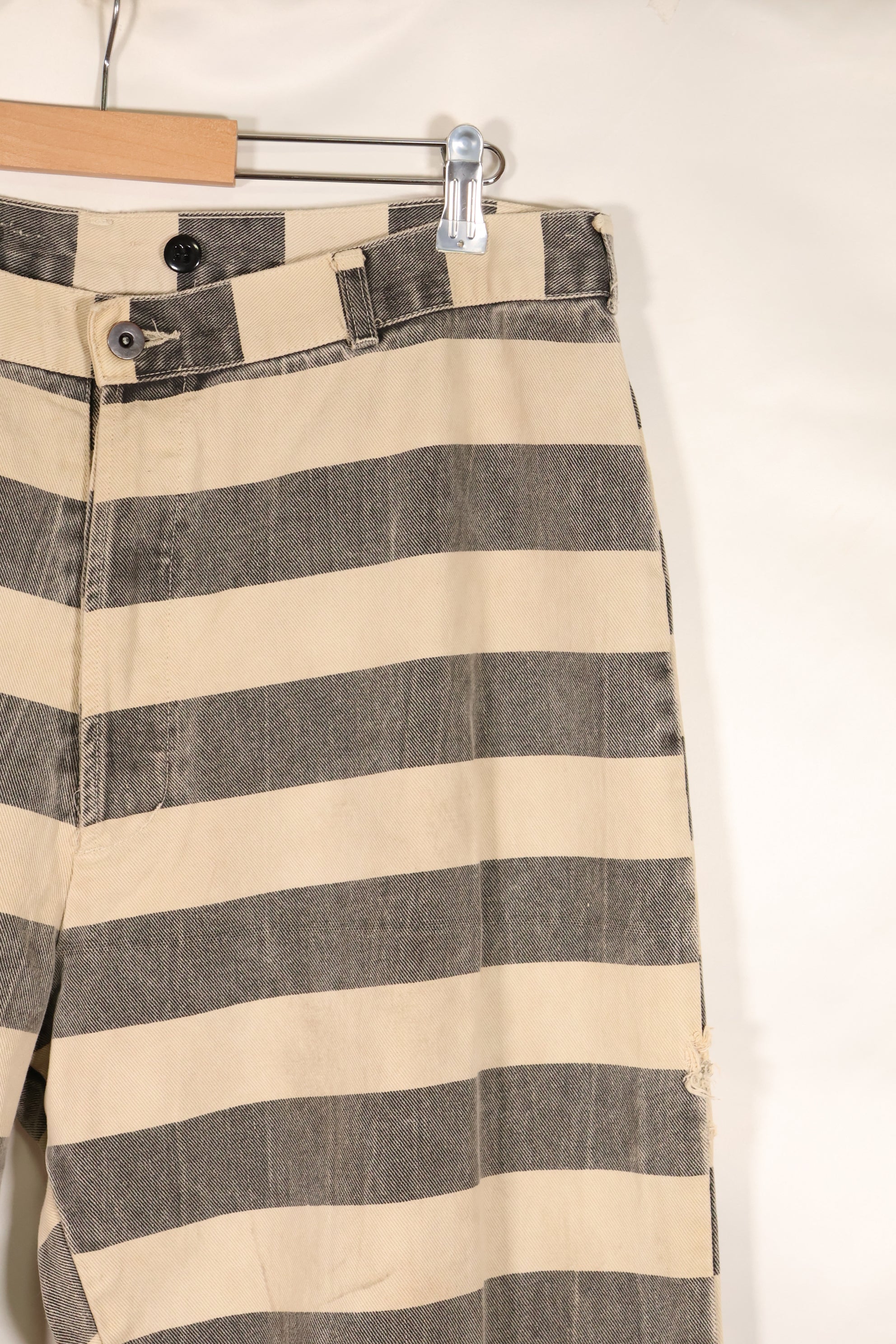 1930's-40's Hollywood Movie Costumes, USA, Prisoner Pants, Used.