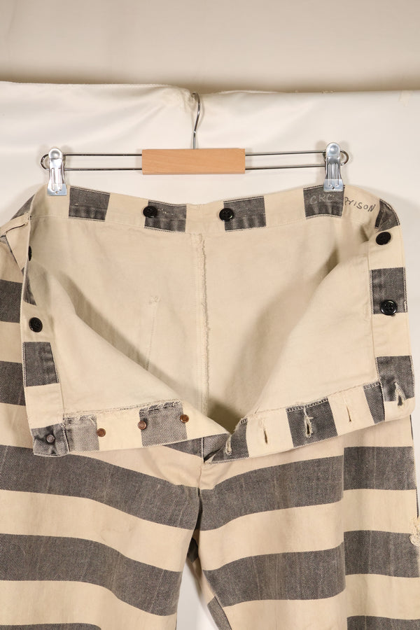 1930's-40's Hollywood Movie Costumes, USA, Prisoner Pants, Used.