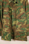 1969 Contract, M-S, U.S. Military, ERDL, Green Leaf Camo, Fatigue Jacket, Good Condition, Used