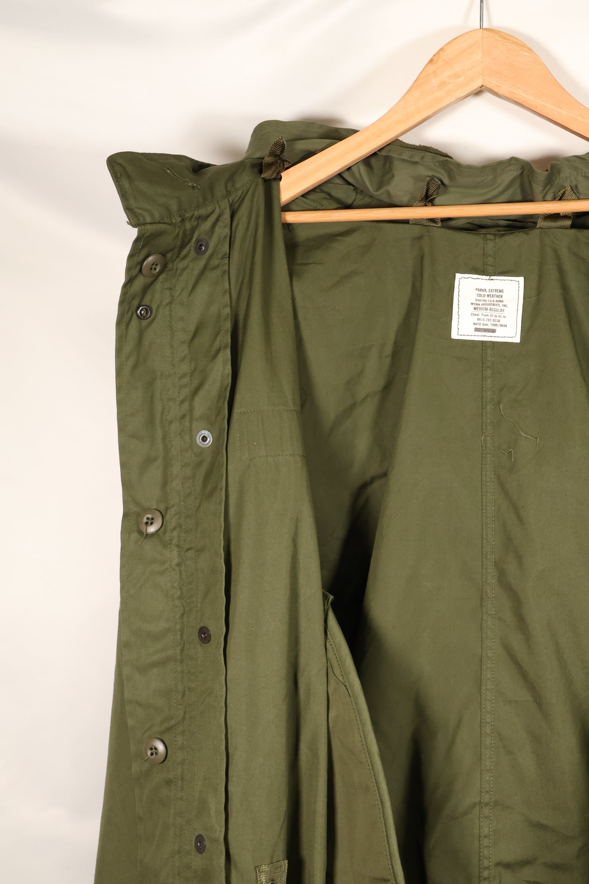 1973 Contract & 1983 Contract Hood M-R M65 Field Hoodie Fishtail Hoodie, almost unused.