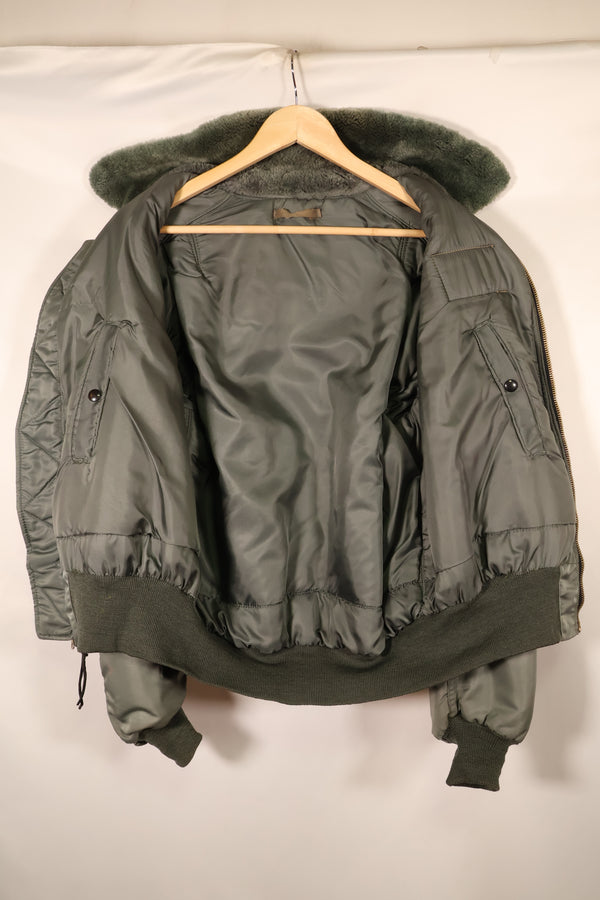 Early 1950s; Estimated size: LARGE or approximately 44; U.S. Air Force; B-15D; Intermediate Flight Jacket; Used